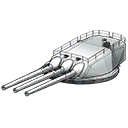 Prototype Triple 410mm Mounted Gun