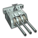 Triple 155mm Mounted Gun
